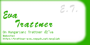 eva trattner business card